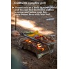 CAMPINGMOON Portable Charcoal Grill Fire Pit Small Stainless Steel for