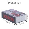 Qivine Book Safe with Combination Lock, Mini London Clock Book