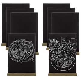 8 Pack 6x9 Inch Mini Chalkboard Signs, Small Chalkboard Signs with Stand, Double-Sided Chalk Board Signs, Small Chalk Board Sign for Bar and Special Event Decorations, Kitchen Wedding