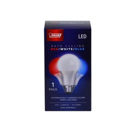 Feit Electric LED A19 E26 R/W/B 2W