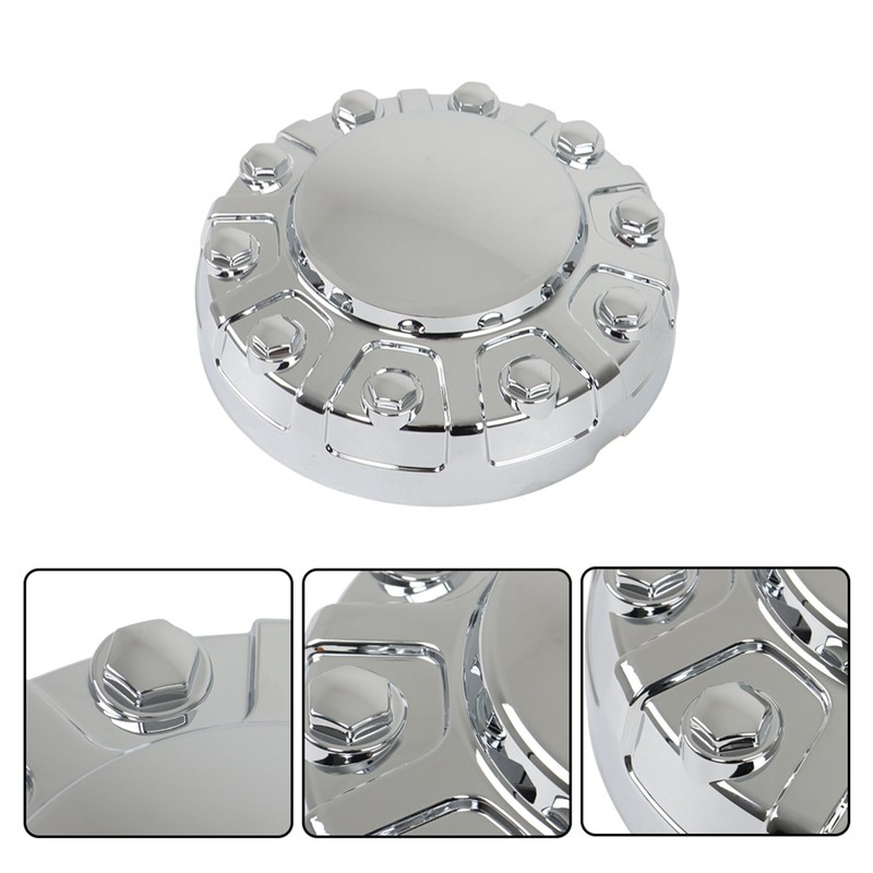 waltyotur Front Chrome Wheel Center Hub Cap Replacement for Ram
