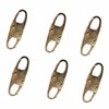 Leekayer 6 Pcs Zipper Part Zipper Pulls Replacment Key Connector,