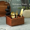 Brick Brown Premium Handcrafted Wooden Spoon stand for kitchen |