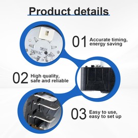 W10745655 Dryer Timer Replaces AMA-na Model NED4655EW1, Ro-per RED4516FW0 Replace W10436308 AP6003908 W10857612VP W10857612 PS11731366.