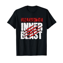 Unleash The Inner Beast Gym Animal Claw Mark Workout T-Shirt