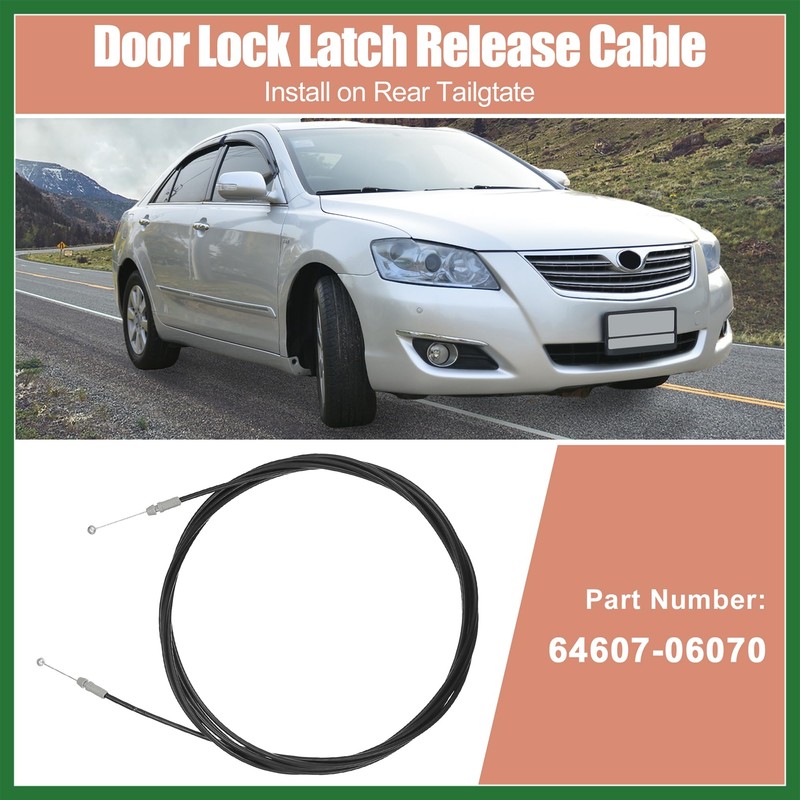 Motoforti NO.64607-06070 Trunk Lock Latch Release Cable for Toyota Camry