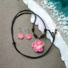 Hawaiian Flower Necklace Girl for Women Hawaii Jewelry Hawaiian Earrings