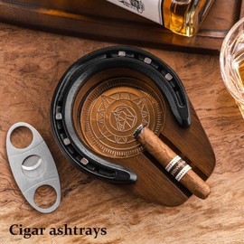 For the production of cigars and ashtrays made of wood, it is important that the renomes with hanging parts and cigar compartments are one of the niren brands and also portable travel cigars (brown)