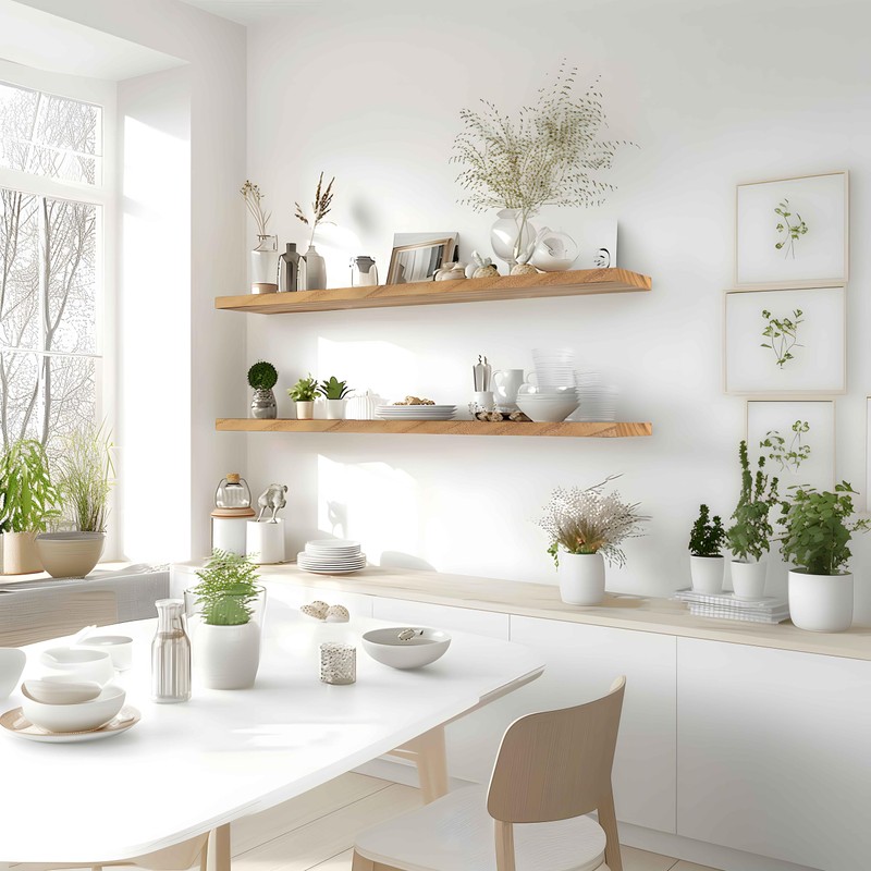 GXYAWPJ 48 Inch Floating Shelves for Wall Rustic Light Wood