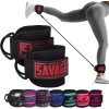 BeSAVAGE Ankle Strap for Cable Machine Attachments | Gym Ankle