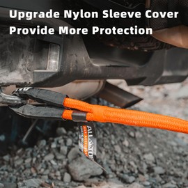 ALL-TOP Kinetic Recovery Rope, 48000Lbs, 1in x 20ft, Heavy Duty 30+% Elasticity, 16000Lbs Work Load Limit for 4x4 Offroad Vehicle