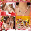 IHLOOTD Christmas Beads Pack of 100 Christmas Beads Christmas Clay