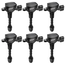 Micro Set of 6 Ignition Coils Pack Compatible with 2003-2009 Infiniti FX35 G35 G35X M35 M35X Nissan 350Z V6 3.5L Replacement for UF401 C1439 22448-AL61C