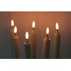 Lasumora Christmas Flameless Taper Candles with Remote Timer, Dimmer, Ivory