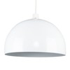 MiniSun | Modern Gloss White Metal Dome Ceiling Light Shade