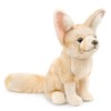 lilizzhoumax Simulation Broad-eared fox Plush Toy 26cm Cute Realistic Stuffed