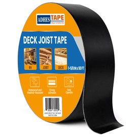 ADHES Weather Resistant & Waterproof Joist Tape - 4" x 16', 4 Rolls - Ideal for Wood Decks, Beams, Roof, Outdoor Construction