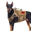 AIWAI Tactical Dog Harness with Handle for Large Dogs,2X Metal