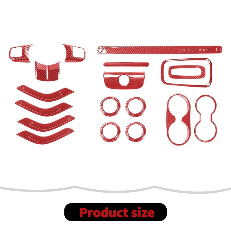 RT-TCZ Interior Trim Kit Cover Center Console Decoration Accessories Compatible