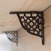 Hammer and Tongs - Honeycomb Iron Shelf Bracket - D100mm