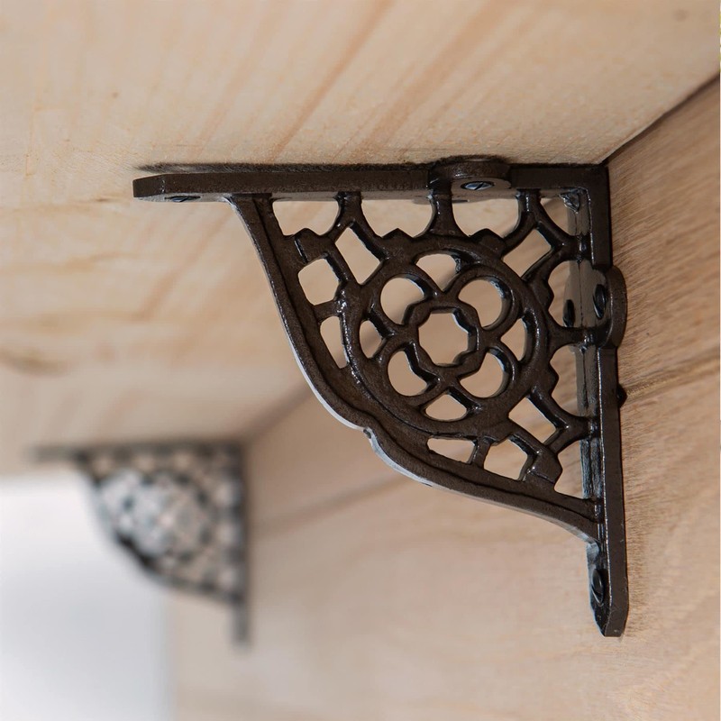 Hammer and Tongs - Honeycomb Iron Shelf Bracket - D100mm