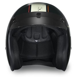 Daytona Helmets 3/4 Shell Open Face Motorcycle Helmet - DOT Approved, Lightweight & Comfortable, Vintage Design for Scooter, Cruiser & Street Bikes - Adjustable Fit, Enhanced Ventilation & Clear Visor