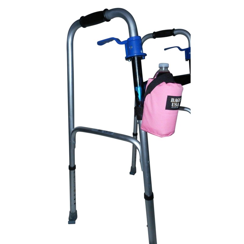 Beverage Holder for Rollator,Walker,Fully Padded Holds 16 fl oz Bottle