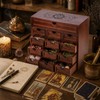 Large Wooden Tarot Card Holder Box - 13.4" x 11.6"