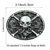 Gift Box Packed Snake Skull Skeleton Gothic Skull Head Oval