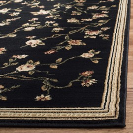 Safavieh Lyndhurst Collection LNH220A Traditional Floral Black Area Rug (3'3" x 5'3")