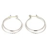 Hillies 3602 Women's Earrings, 18K K18 Gold, Hypoallergenic, Twist, Ring,