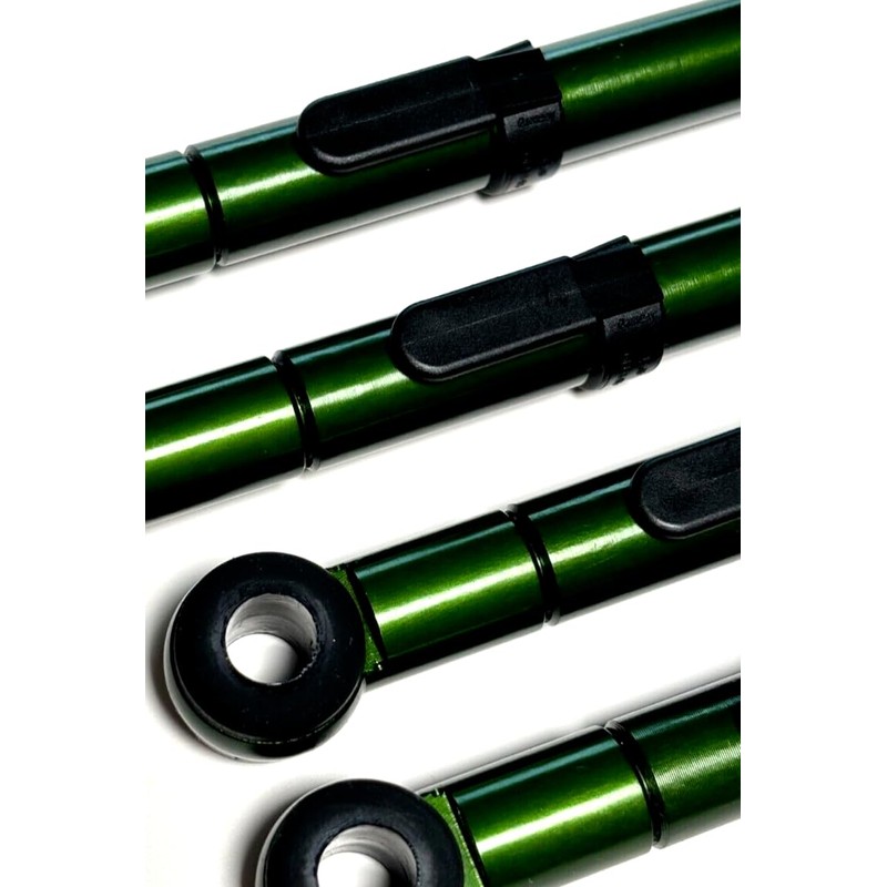 LRNJ ANODIZED GREEN ALUMINUM ADJUSTABLE 2 SETTINGS SUSPENSION LIFT RODS