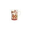 Premier Decorations Festive Ceramic Ginger Bread Mugs Gift Set of