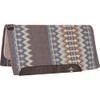 Classic Equine Wool Top 3/4-inch Saddle Pad 34x38 Charcoal-Malibu Blue