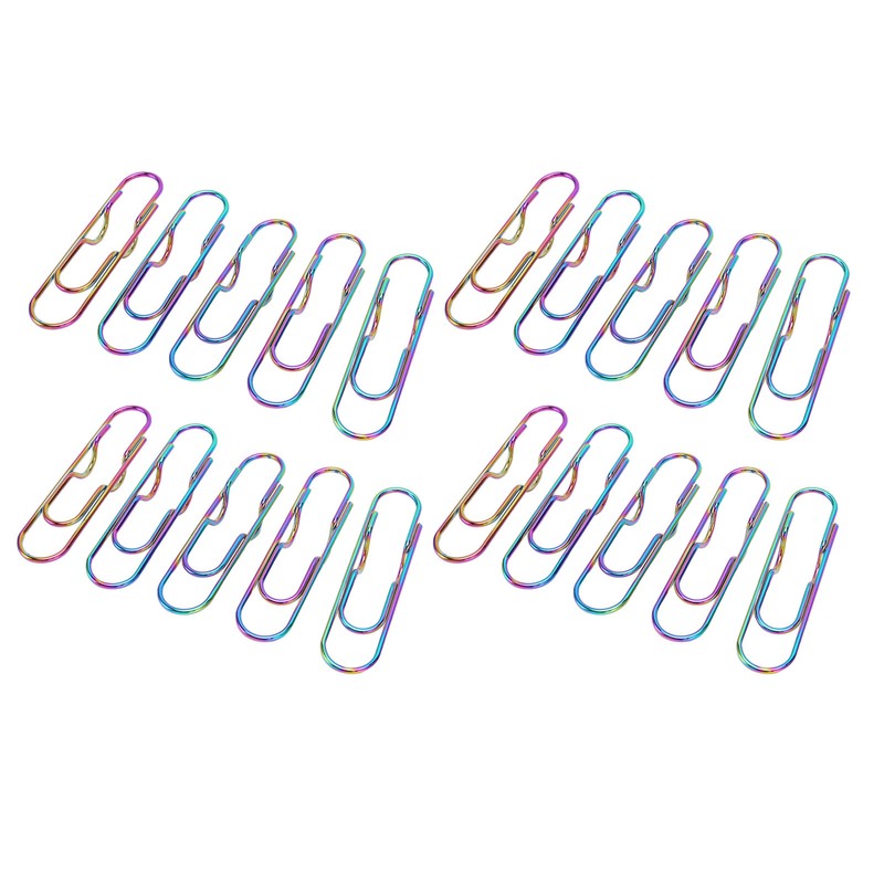 20pcs Metal Pen Clips Strong Clamping Force Rust Prevention Electroplating