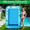 JAMBO Tanning Pool Lounger Float, 70 x 47 Inflatable Sun