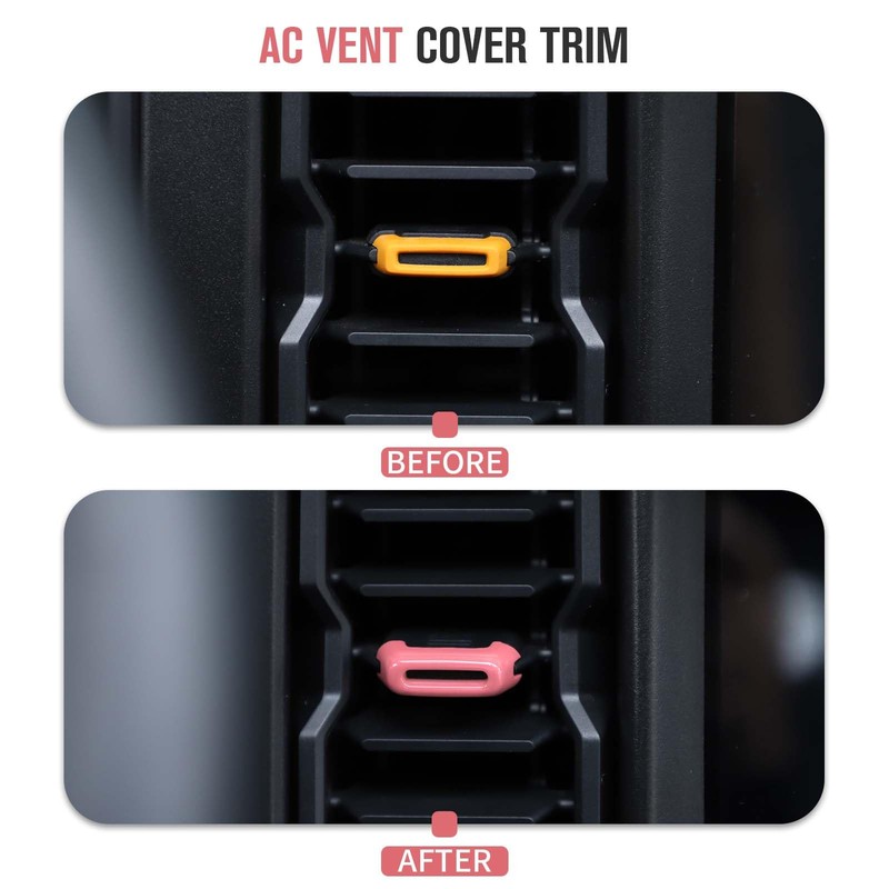 Jimen Compatible with Ford Bronco 2021-2023, 4PCS Center Console Air