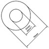 Gold Finished Steel Pipe Cover Collar Cone 3/4" (25mm) 25mm