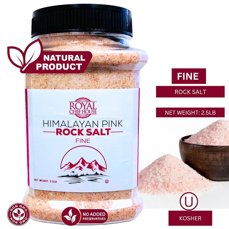 Royal House, Himalayan Pink Salt Fine Grain (2 Pack, Fine