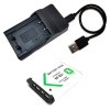 For Sony Battery / USB Charger For NP-BX1 Sony DSC-RX100