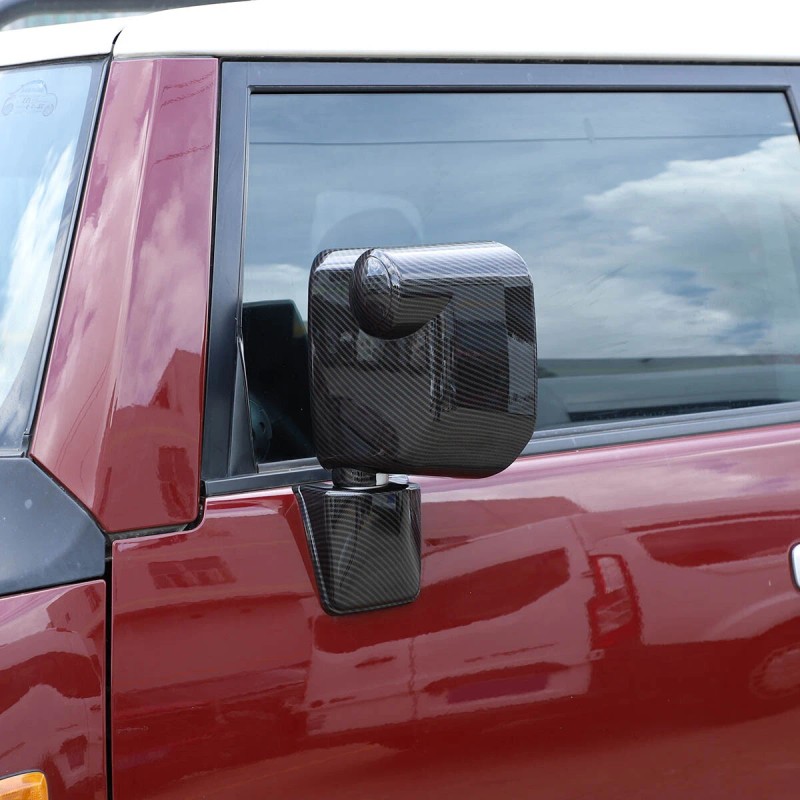 momocar Carbon Fiber Car Side Rearview Mirror Cover Trim Fit