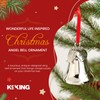 It's a Wonderful Life Inspired Christmas Angel Bell Ornament with