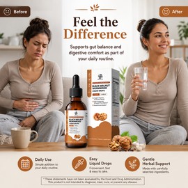 Black Walnut Wormwood Herbal Drops for Digestive Support – Alcohol-Free Daily Gut Wellness Formula