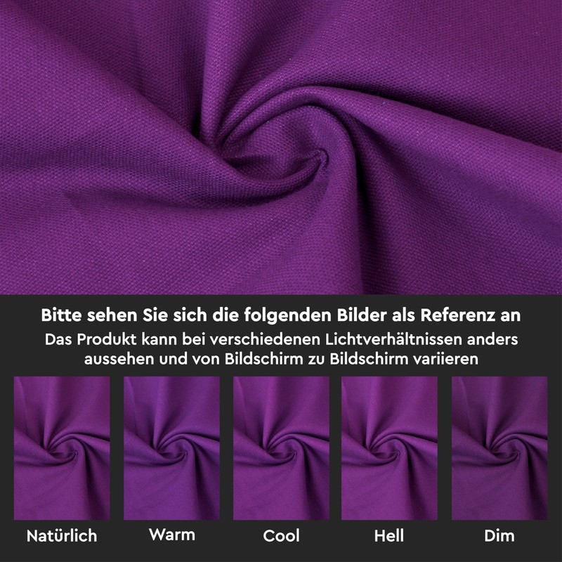 Encasa Homes table runner for 6 seater table, purple, large,