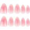 24 Piezas de Uñas Postizas a Presión, Uñas Postizas Cuadradas