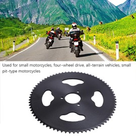 QANYEGN 30MM Steel Rear Sprocket, Moto Rear Chain Sprocket, Steel Tooth Chain Rear Sprocket for Motorcycle Cycle Bicycle (T8F 74T Tooth, 30mm)