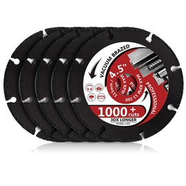 5Pcs/Lot 4.5" Metal Cutting Diamond Blade Diamond Cut Off Wheel for Cutting Rebar Sheet Metal Ductile Pipe Angle Iron Stainless Steel and Similar Materials (4.5-5pcs)