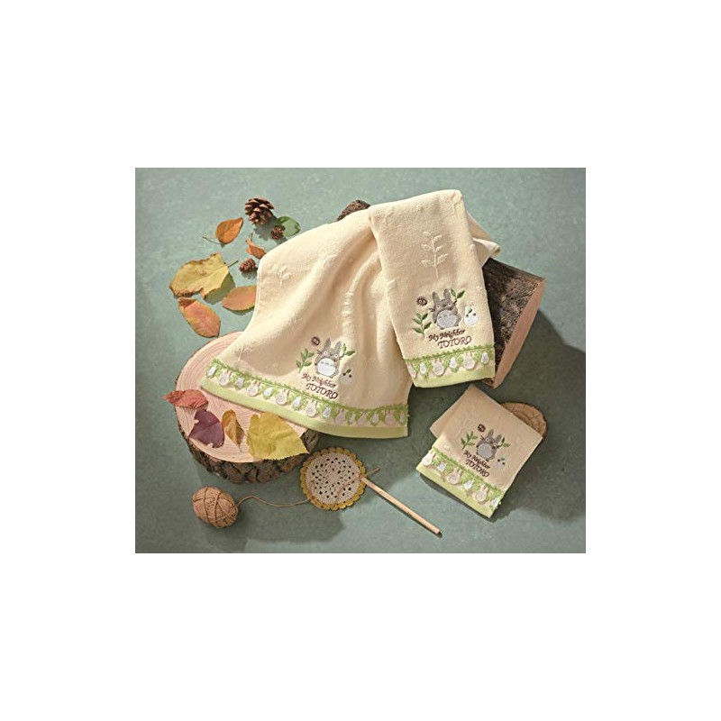 Marushin Face Towel Ghibli Totoro Lace Totoro 100% Cotton Antibacterial