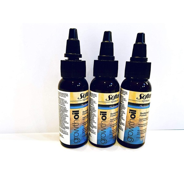 Softee Signature Thickening Growth Oil 1 oz (3 Pack) -