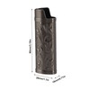 2PCS Torch Lighter Case Vintage Zinc Alloy Eye Catching Long